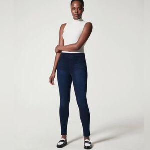 Spanx Dark Wash Jean-ish Leggings Skinny Jeans sz XL